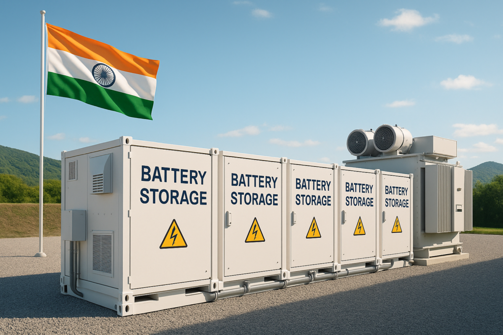 battery storage india emissions