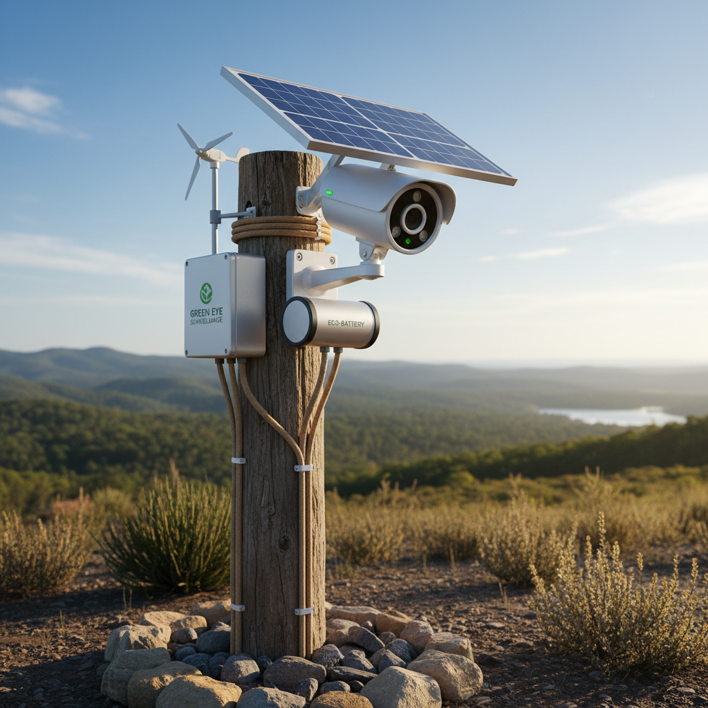 eco friendly surveillance solar powered cctv