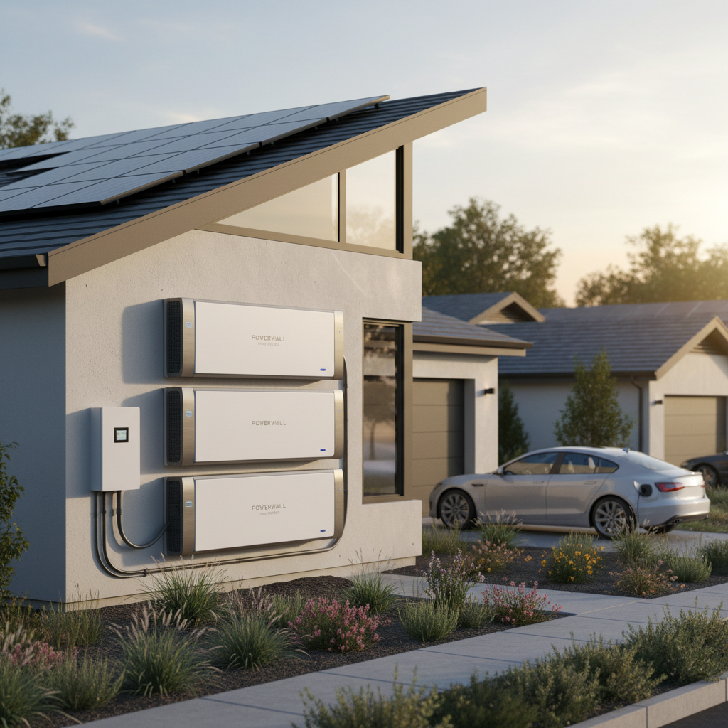 residential battery storage record 2024