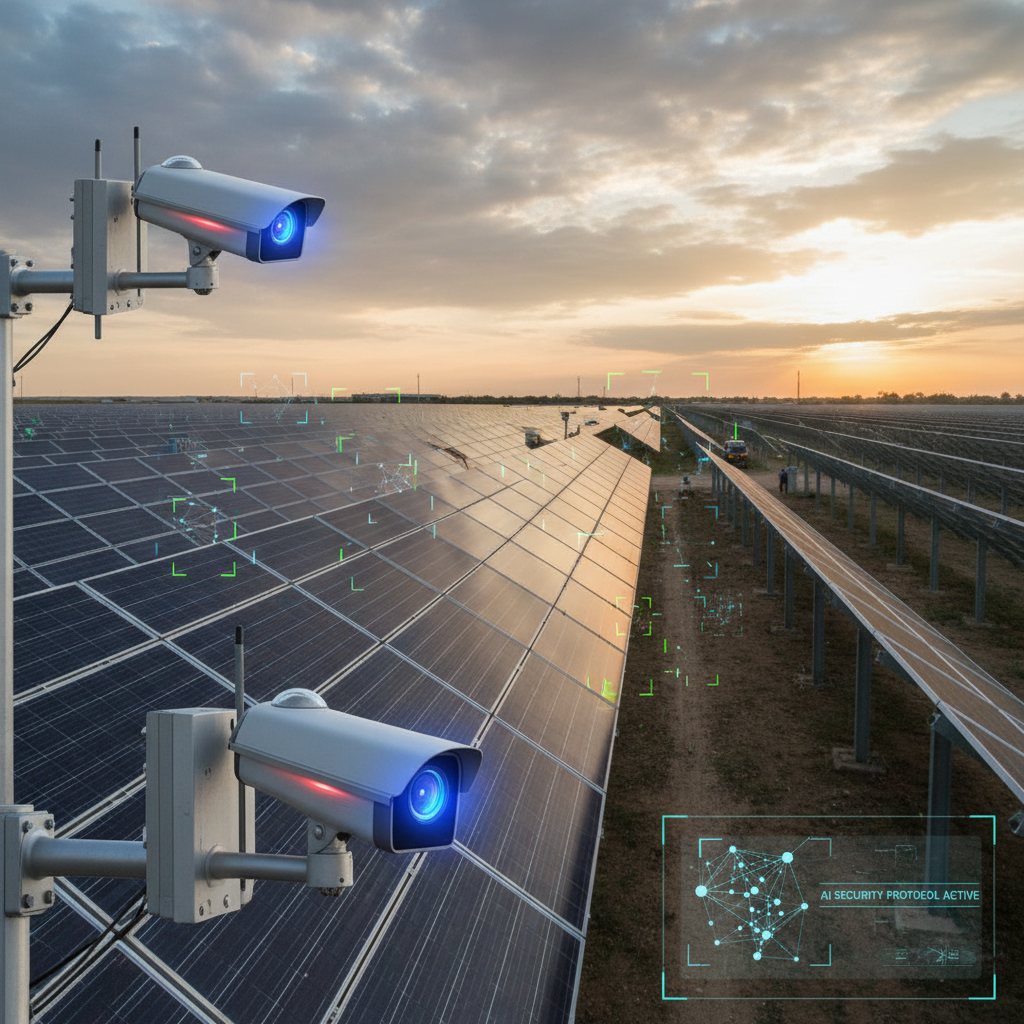 maximising solar farm security ai cctv